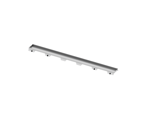 GRILA ORNAMENT RECTILINIE INOX PLATE II PENTRU ACOPERIRE CU PLACI CERAMICE 1200 MM CAL. I