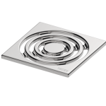GRILA SIFON TECEdrainpointS DIN INOX, GROSIME 5 MM, 100X100