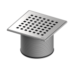 INALTATOR TECEdrainpointS CU RAMA DIN INOX, CU GRILA QUADRATUM DIN INOX MASIV, 150X150 MM