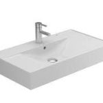 LAVOAR ALBUS 61X45 CU MONTAJ PE PERETE, ORIFICIU BATERIE SI PREAPLIN