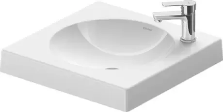 LAVOAR ARCHITEC 500X500 CU GAURA PENTRU BATERIE DREAPTA ALB - CU SET FIXARE CAL. I