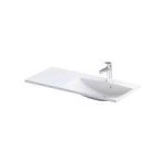 LAVOAR ASIMETRIC AMELIA 100 CM DREAPTA, MARMURA COMPOZITA, ALB