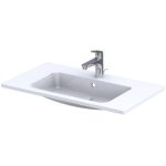 LAVOAR BERYL 80 CM, MARMURA COMPOZITA, ALB