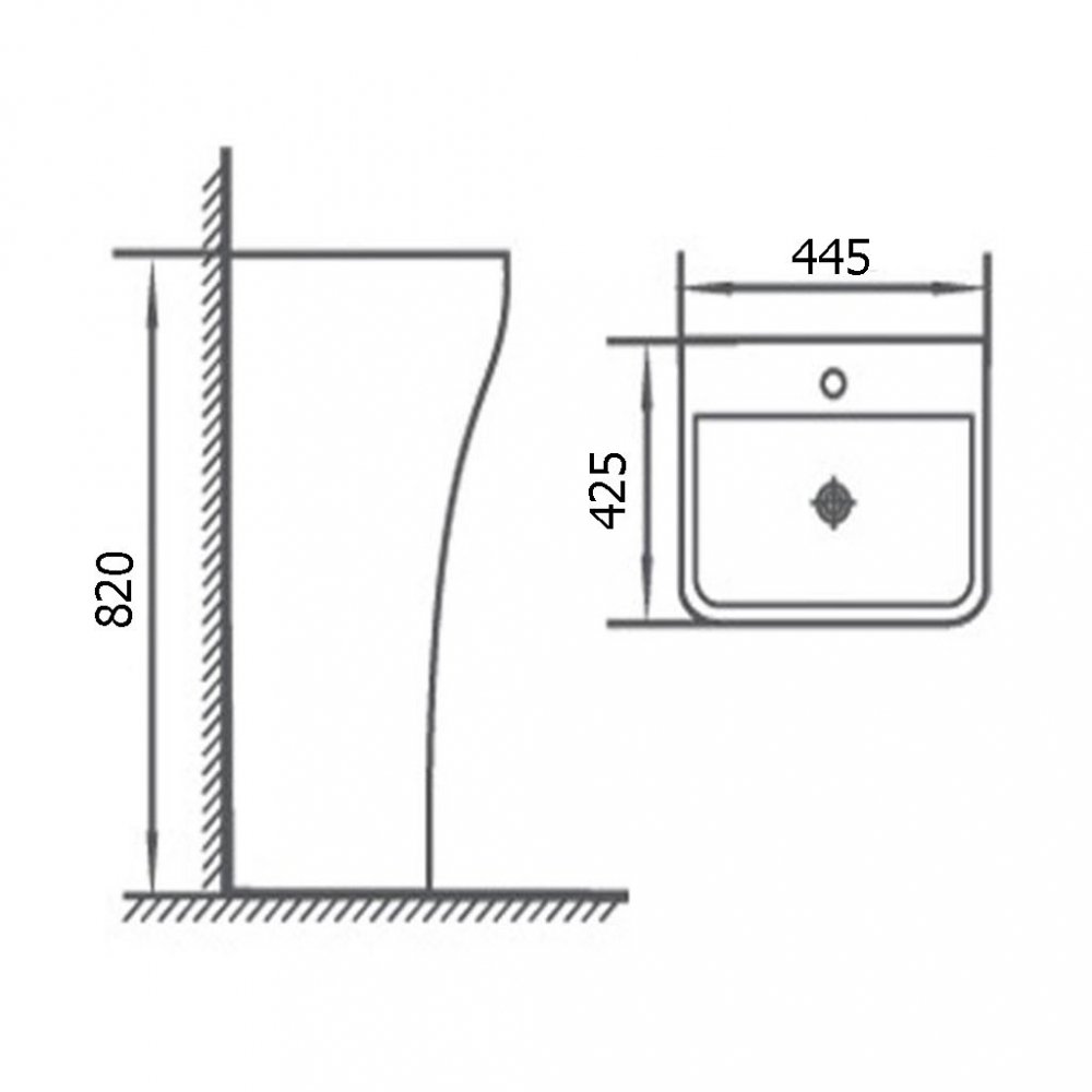 Lavoar freestanding WK-8013 - imagine 2