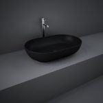 LAVOAR FEELING OVAL 55X35 CM MATT BLACK(504)