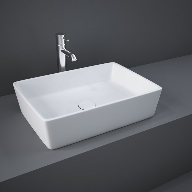 LAVOAR FEELING RECTANGULAR 50X36 CM ALB - imagine 1