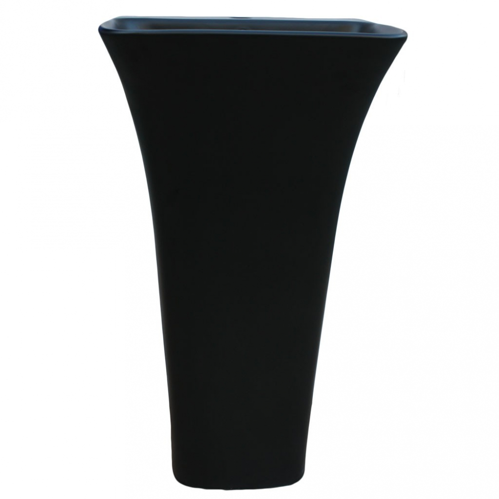 Lavoar freestanding negru mat - imagine 2
