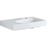 LAVOAR GEBERIT CITTERIO CU BLAT STANGA 75X50, ORIFICIU BATERIE DREAPTA, FARA PREAPLIN,KERATECT,ALB