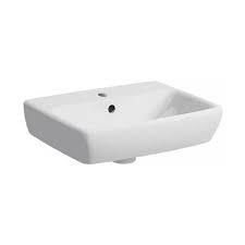 LAVOAR GEBERIT SELNOVA SQUARE 45X16X35 CM CU ORIFICIU BATERIE CENTRAT SI PREAPLIN