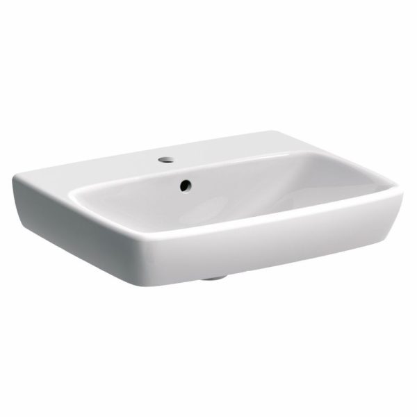 LAVOAR GEBERIT SELNOVA SQUARE 55X44 CU ORIFICIU BATERIE SI PREAPLIN