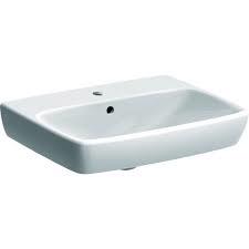LAVOAR GEBERIT SELNOVA SQUARE 55X44 CU ORIFICIU BATERIE SI PREAPLIN VIZIBIL