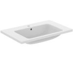LAVOAR I.LIFE B 81X51 PENTRU MOBILIER CU ORIFICIU BATERIE SI PREAPLIN, ALB