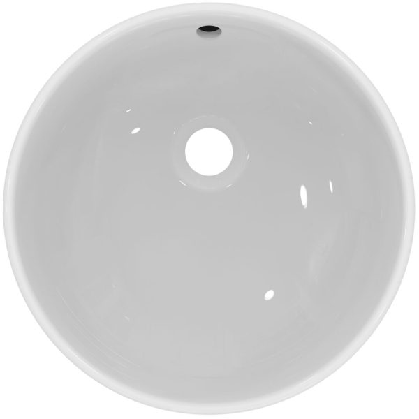 LAVOAR I.LIFE B ROTUND 40 CM, MONTAJ PE BLAT, CU PREPLIN, FARA ORIFICIU BATERIE