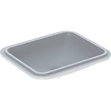 LAVOAR INCORPORAT MONTAJ SUB BLAT GEBERIT VARIFORM DREPTUNGHIULAR, 53x44 CM FARA ORIFICIU PENTRU BATERIE SI FARA PREAPLIN - imagine 1