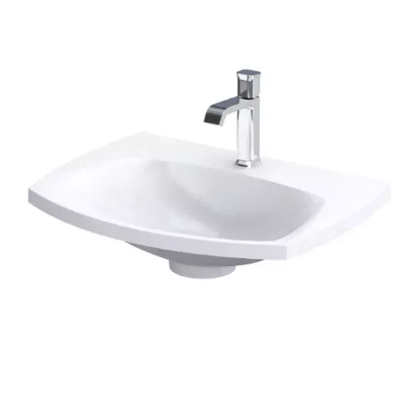 LAVOAR LOUIS 62X48, MARMURA COMPOZITA, ALB