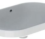 LAVOAR ÎNCORPORAT GEBERIT VARIFORM, ELIPTIC B-60CM,T-40CM, PREAPLIN VIZIBIL, GLAZURAT ALB