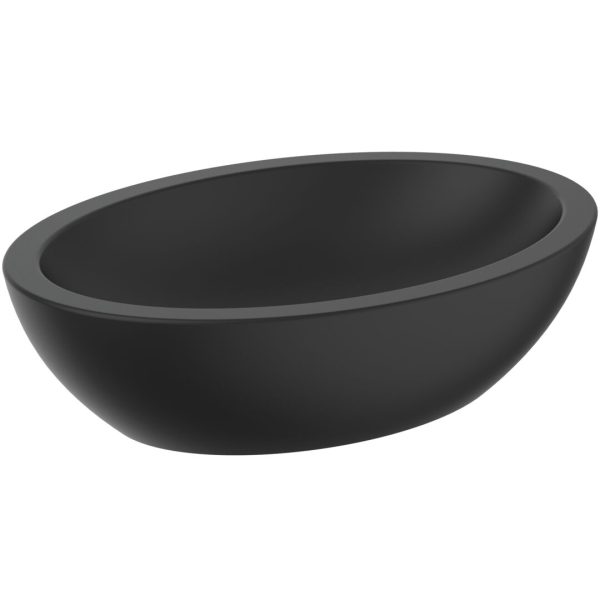 LAVOAR STRADA OVAL 60X42 SILK BLACK