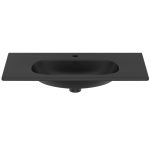 LAVOAR TESI 80 CM PENTRU MONTAJ PE MOBILIER, SILK BLACK