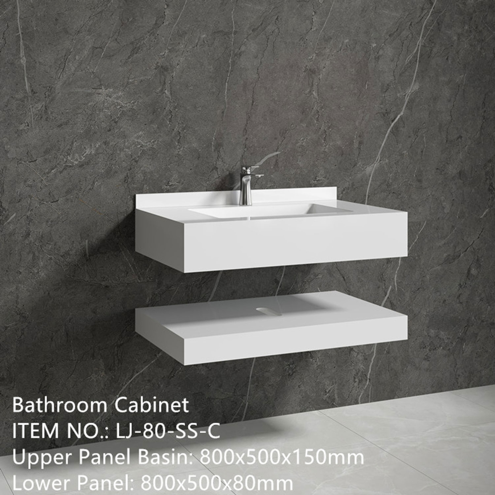 Mobilier baie compozit ceramic 800x500x150 - imagine 1