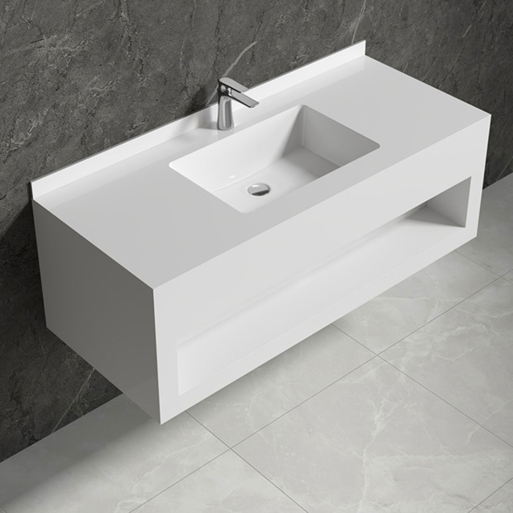 Mobilier baie compozit ceramic LJ-120-WHRS-C 1200x500x420 - imagine 2