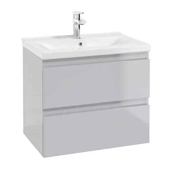 MOBILIER COMO 60, 59.9X40X50 CM, 2 SERTARE SOFT-CLOSE, GRI DESCHIS LUCIOS