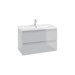 MOBILIER COMO 80, 79.9X40X50 CM, 2 SERTARE SOFT-CLOSE, GRI DESCHIS LUCIOS