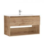 MOBILIER DAILY 100X46X56.5 STEJAR RUSTIC,1 SERTAR+RAFT,CU LAVOAR
