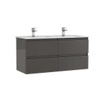 MOBILIER DAILY 120X46X56.5 ANTRACIT LUCIOS, 4 SERTARE,CU LAVOAR