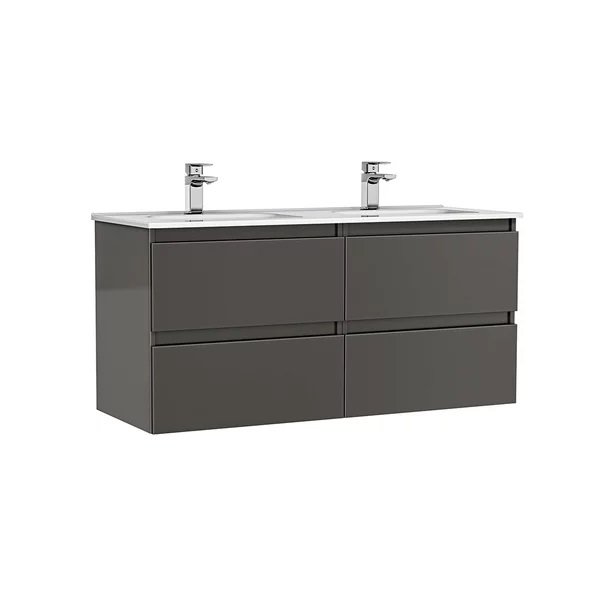 MOBILIER DAILY 120X46X56.5 ANTRACIT LUCIOS, 4 SERTARE,CU LAVOAR - imagine 1