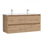MOBILIER DAILY 120X46X56.5 STEJAR RUSTIC, 4 SERTARE,CU LAVOAR