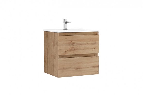 MOBILIER DAILY 60X46X56.5 STEJAR RUSTIC, 2 SERTARE,CU LAVOAR