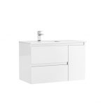 MOBILIER DAILY 90X46X56.5 ALB LUCIOS, 2 SERTARE+1 USA,CU LAVOAR