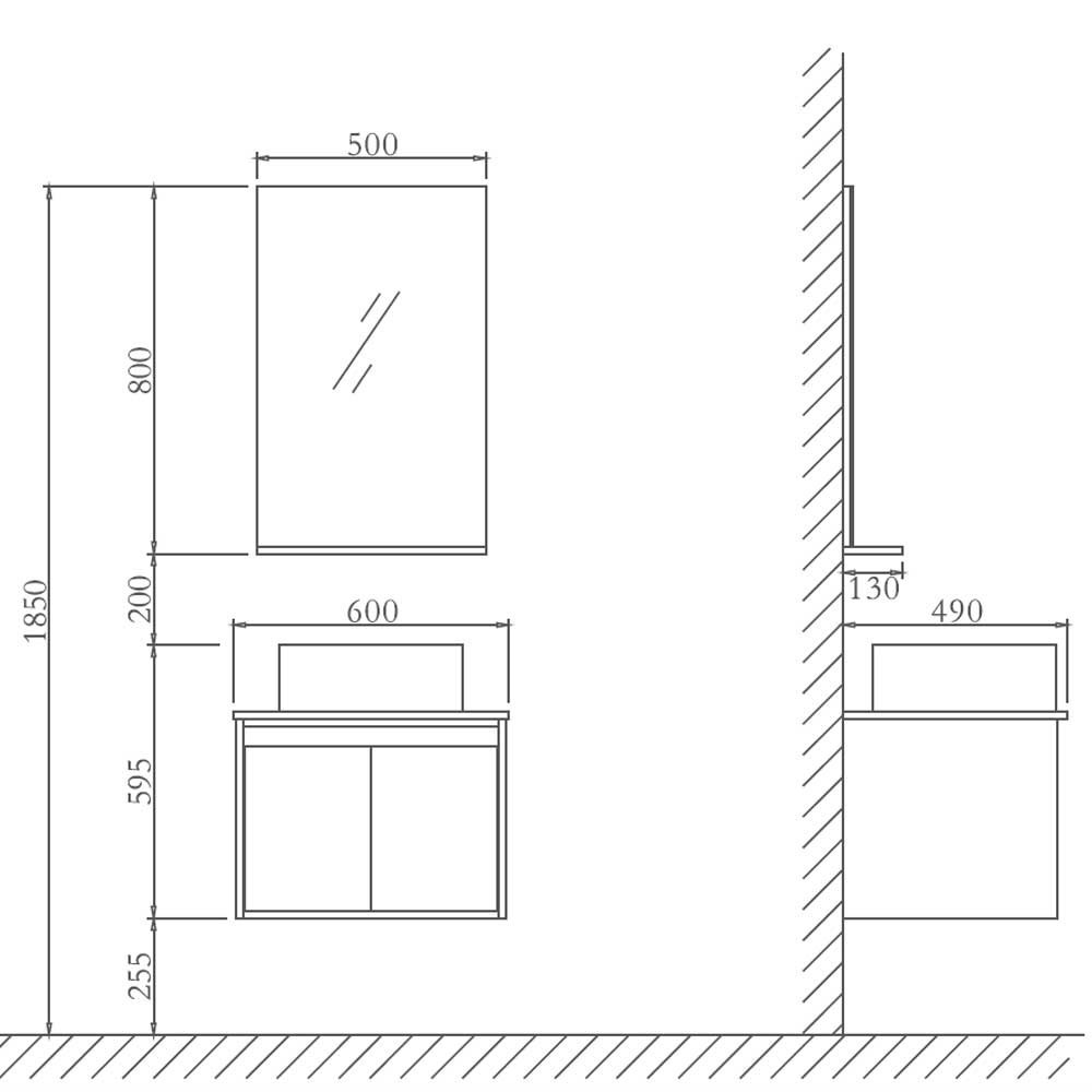 MOBILIER DE BAIE LESSO LG 1309 - imagine 2