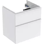 MOBILIER GEBERIT ICON PENTRU LAVOAR 592X615X476, CU DOUA SERTARE, ALB MAT