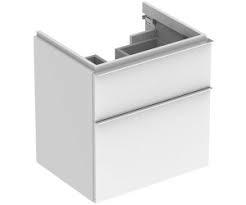 MOBILIER iCON PENTRU LAVOAR 595X620X477 CU 2 SERTARE,ALB LUCIOS - imagine 1
