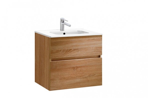 MOBILIER JADE 59.5X44.5 CM ROBLE + LAVOAR SMILE 61X46 - imagine 1
