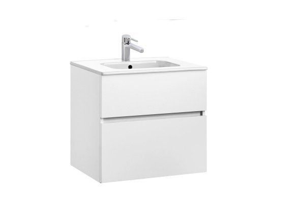 MOBILIER JADE 59.5X44.5 CM WHITE + LAVOAR SMILE 61X46 - imagine 1