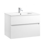MOBILIER JADE 79.5X44.5 CM WHITE + LAVOAR SMILE 81X46