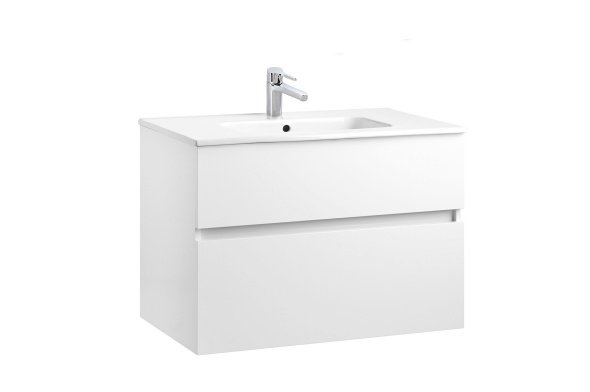 MOBILIER JADE 79.5X44.5 CM WHITE + LAVOAR SMILE 81X46 - imagine 1