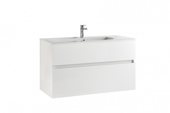 MOBILIER JADE 99.7X44.7 ALB,  2 SERTARE + LAVOAR MID 101X46 - imagine 1