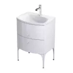 MOBILIER LOUIS 62 CM, 2 SERTARE SOFT-CLOSE, ALB LUCIOS