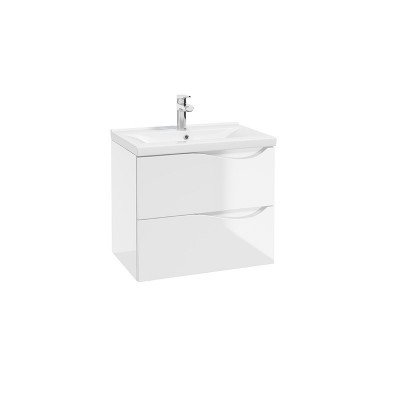 MOBILIER MURCIA 60, 59.9X40X50 CM, 2 SERTARE SOFT-CLOSE, ALB LUCIOS - imagine 1