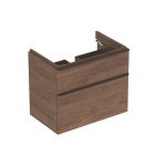 MOBILIER PENTRU LAVOAR SMYLE SQUARE CU DOUA SERTARE 73.4X47  NUC AMERICAN HICKORY