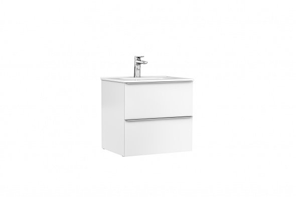 MOBILIER SHONA 60X46X56.5 ALB MAT, 2 SERTARE,CU LAVOAR KLEA