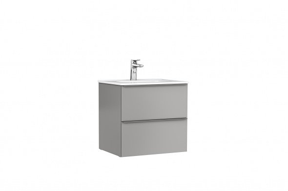 MOBILIER SHONA 60X46X56.5 GALET MAT, 2 SERTARE,CU LAVOAR KLEA - imagine 1