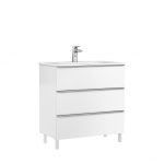 MOBILIER SHONA 80X46X56.5 ALB MAT,3 SERTARE,CU LAVOAR KLEA