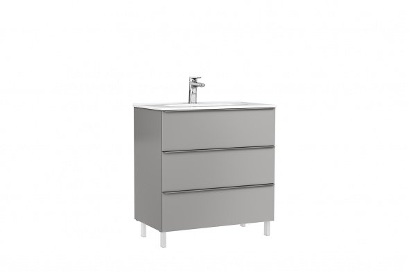 MOBILIER SHONA 80X46X56.5 GALET MAT,3 SERTARE,CU LAVOAR KLEA