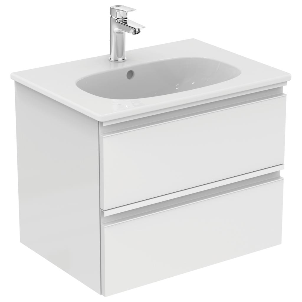 MOBILIER TESI SUSPENDAT 60 CM, 2 SERTARE TAUPE INCHIS MAT - imagine 1