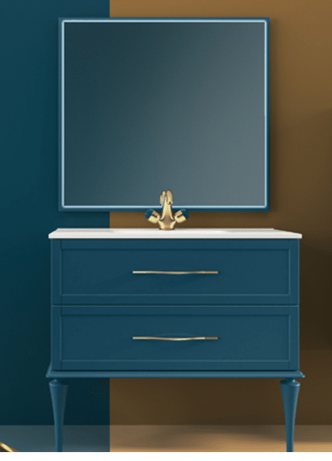 MOBILIER TIFFANY BLUE PETROL, CU 2 SERTARE, 74 CM - imagine 1