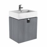 MOBILIER TWINS PENTRU LAVOAR 60 CM, CU 1 SERTAR,GRI STEJAR